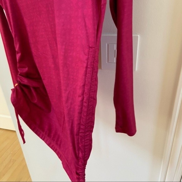 Lole Side Tie Ruching Hem Long Sleeve Printed Top - Picture 7 of 15